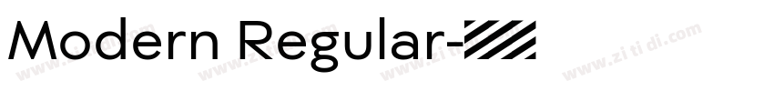 Modern Regular字体转换